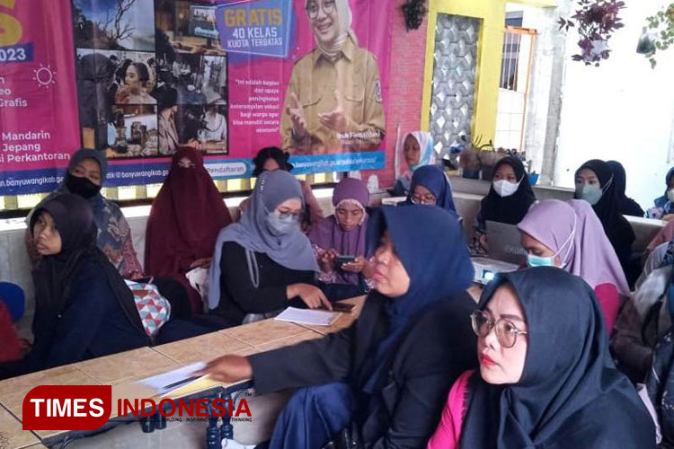 Peserta yang mengikuti program Banyuwangi Ayo Kursus 2023. (FOTO: Fazar Dimas/TIMES Indonesia)