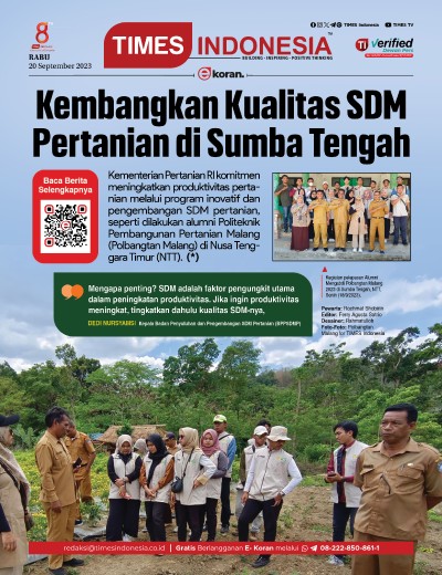 Edisi Rabu, 20 September 2023: E-Koran, Bacaan Positif Masyarakat 5.0
