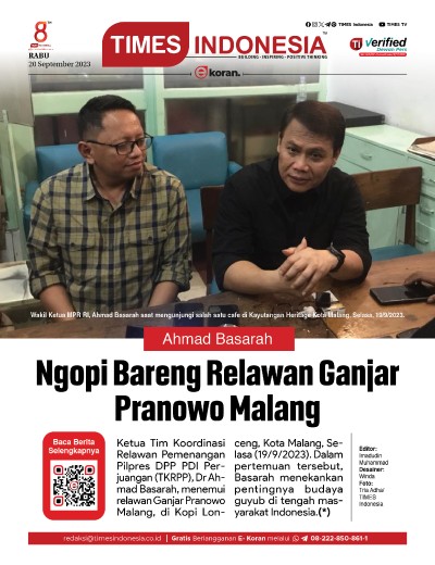 Edisi Rabu, 20 September 2023: E-Koran, Bacaan Positif Masyarakat 5.0
