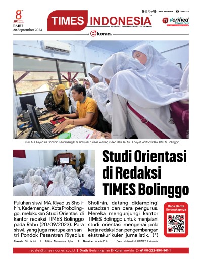 Edisi Rabu, 20 September 2023: E-Koran, Bacaan Positif Masyarakat 5.0