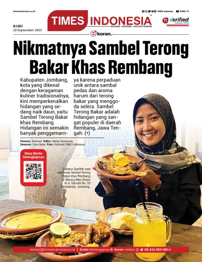 Edisi Rabu, 20 September 2023: E-Koran, Bacaan Positif Masyarakat 5.0