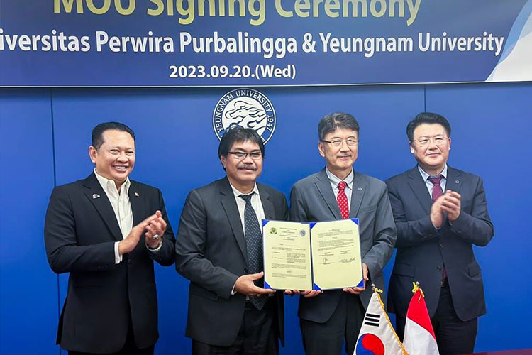 UNPERBA Jalin Kerja Sama dengan Yeungnam University
