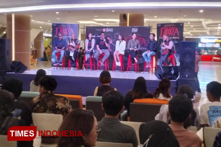 Para pemain Pocong Gundul mengadakan meet and great di Yogyakarta foto Edis /Times Indonesia 
