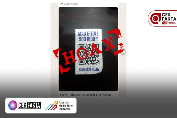 Stiker promosi ditemukan oleh pengguna WhatsApp. (Tangkapan layar: Turnbackhoax)