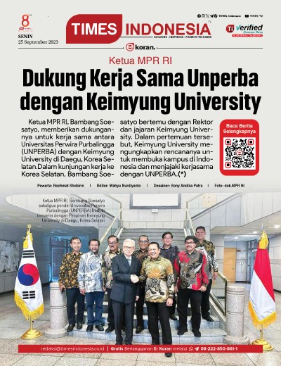  	Edisi Senin, 25 September 2023: E-Koran, Bacaan Positif Masyarakat 5.0 