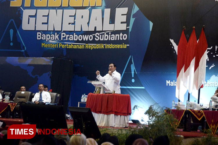 Beri Motivasi Mahasiswa, Prabowo Ungkit Sejarah Jalan Pahlawan Trip Malang