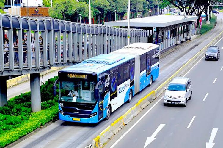 Transjakarta yang beroperasi di DKI Jakarta. (FOTO: dok Transjakarta)