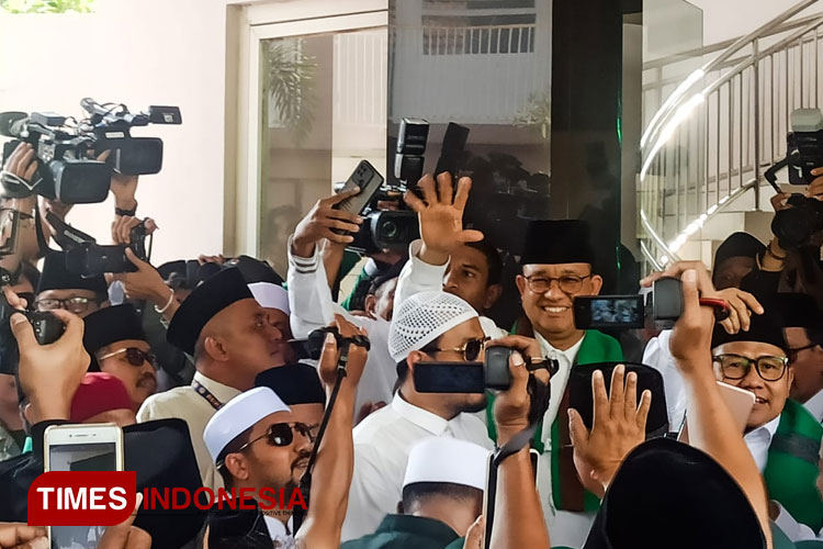Silaturahmi ke Para Kiai, Pasangan Anies Baswedan-Cak Imin Ingin Menang di Jember