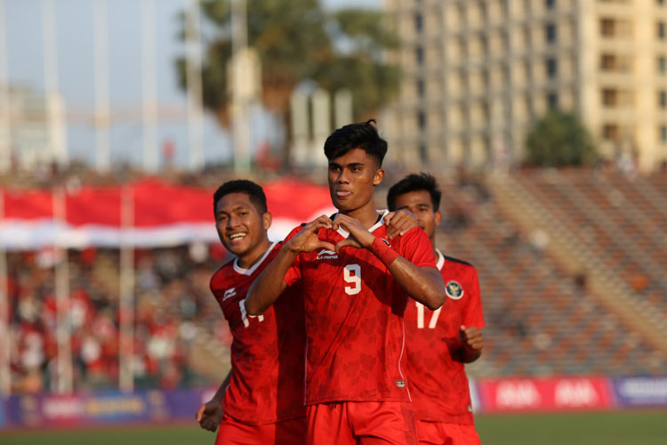 Striker Ramadhan Sananta akan menjadi tumpuan Timnas Indonesia saat menghadapi Uzbekistan di 16 Besar Asian Games 2023. (foto: PSSI)