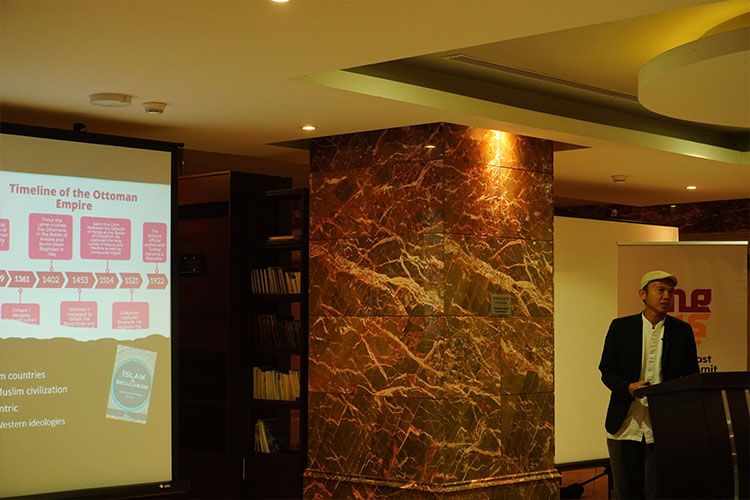 Muhammad Luthfi Hidayat, one of the keynote speakers at Middle East Youth Summit. (Photo: YBB)