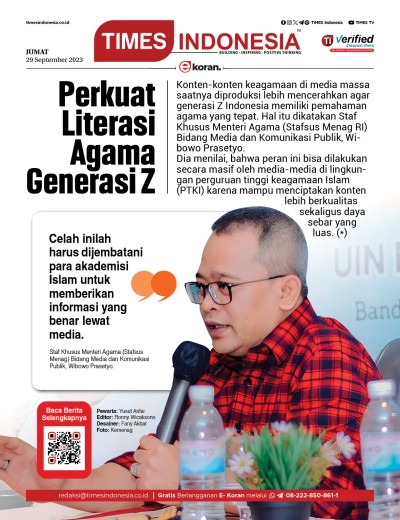 Edisi Jumat, 29 September 2023: E-Koran, Bacaan Positif Masyarakat 5.0