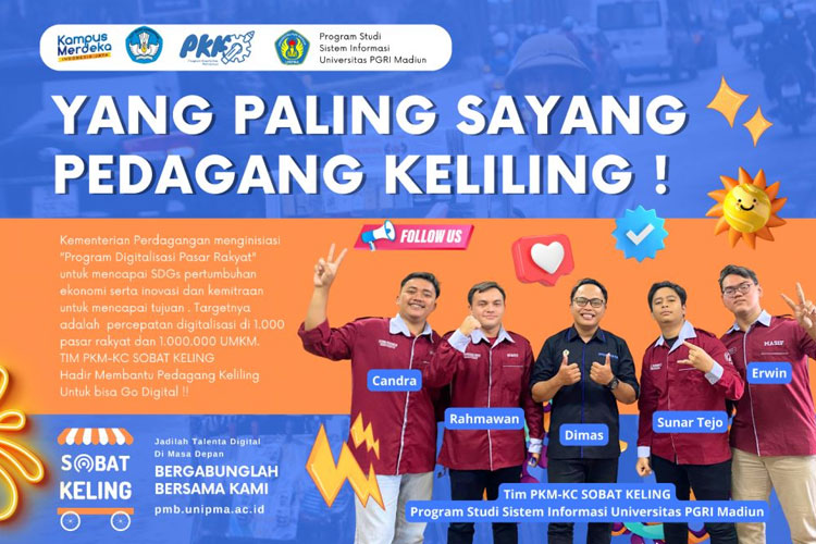 Tim PKM-KC Sobat Keling Program Studi Sistem Informasi UNIPMA. (Foto: Tim PKM-KC for TIMES Indonesia)