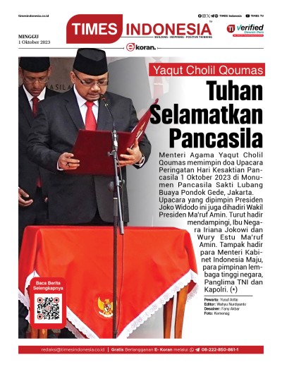 Edisi Minggu, 1 Oktober 2023: E-Koran, Bacaan Positif Masyarakat 5.0	