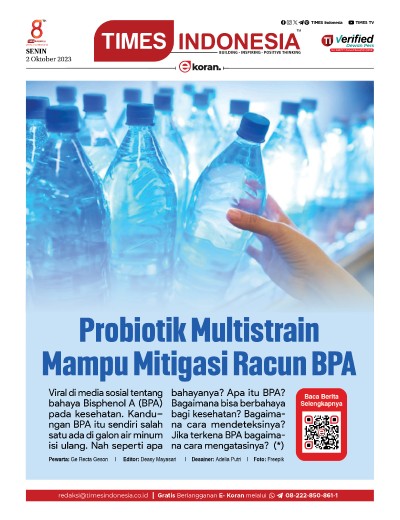 Edisi Senin 2 Oktober 2023: E-Koran, Bacaan Positif Masyarakat 5.0