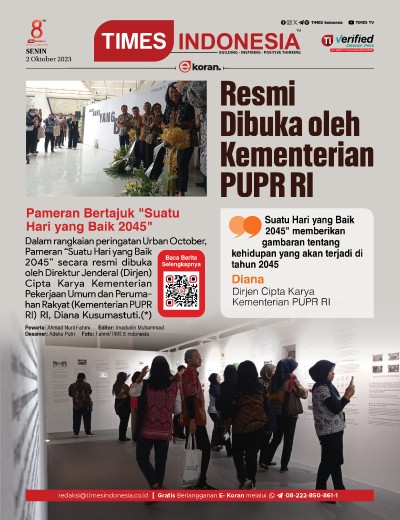 Edisi Senin 2 Oktober 2023: E-Koran, Bacaan Positif Masyarakat 5.0