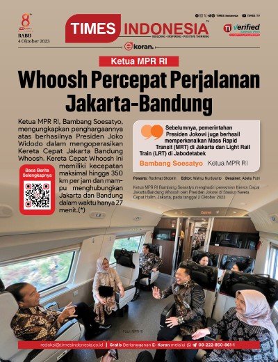 Edisi Rabu, 4 Oktober 2023: E-Koran, Bacaan Positif Masyarakat 5.0