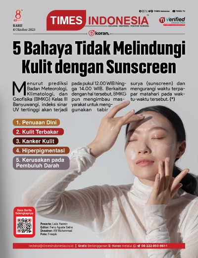 Edisi Rabu, 4 Oktober 2023: E-Koran, Bacaan Positif Masyarakat 5.0