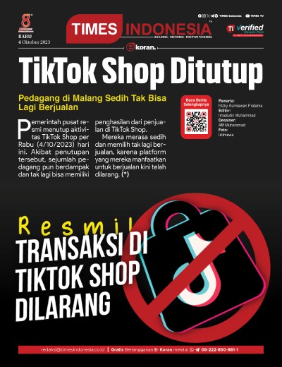 Edisi Rabu, 4 Oktober 2023: E-Koran, Bacaan Positif Masyarakat 5.0