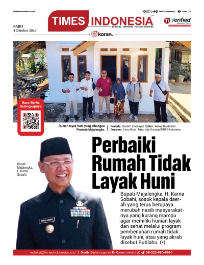 Edisi Rabu, 4 Oktober 2023: E-Koran, Bacaan Positif Masyarakat 5.0