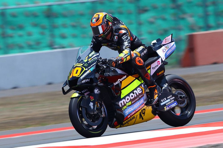 Luca Marini merebut pole position dalam ajang MotoGP Indonesia 2023. (Foto: VR46 Racing)
