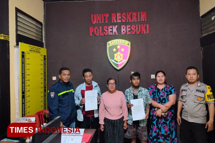 Upaya mediasi usai perkelahian antar anak punk di Alun-alun Besuki berakhir damai.(Foto: Humas Polres Situbondo for TIMES Indonesia)