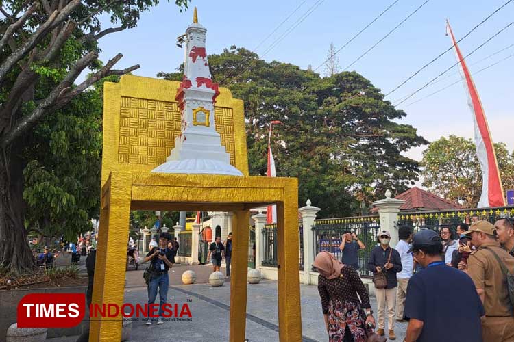 Seniman Yogyakarta Pamerkan Patung Jalanan Simbol Sumbu Filosofi Baru DIY