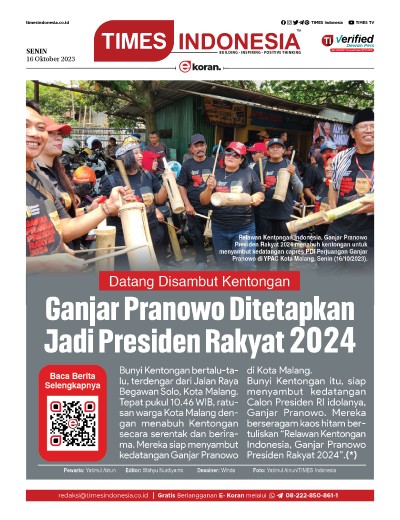 Edisi Senin, 16 Oktober 2023: E-Koran, Bacaan Positif Masyarakat 5.0