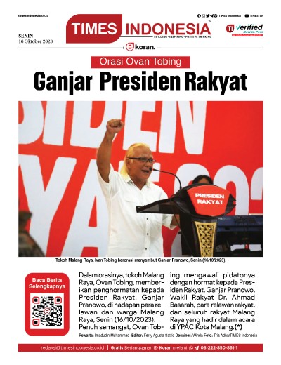 Edisi Senin, 16 Oktober 2023: E-Koran, Bacaan Positif Masyarakat 5.0