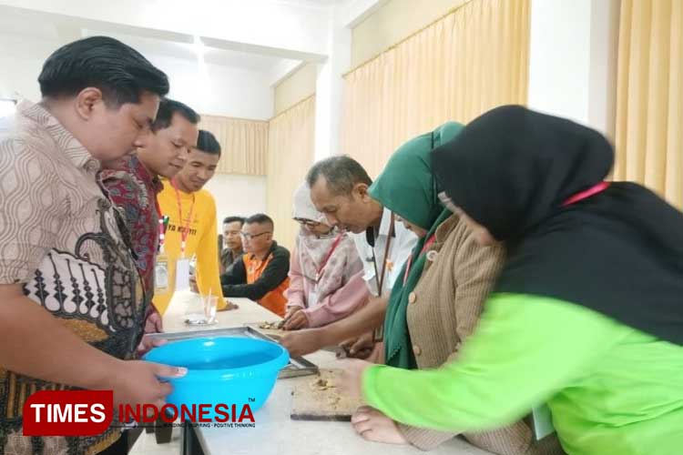 Pelatihan budidaya tanaman obat bagi petani. (Foto: BBPP Ketindan)