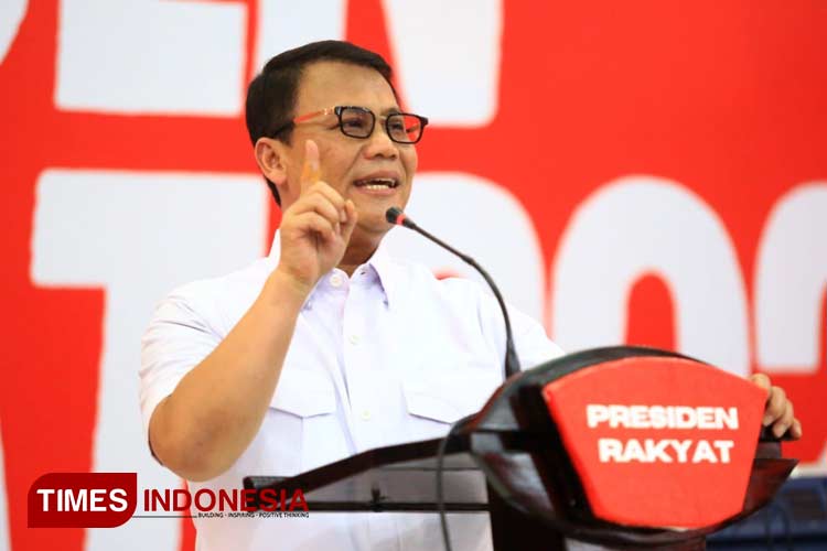 Dr Ahmad Basarah, politikus Indonesia yang menggaungkan Pancasila. (Foto: Tria Adha/TIMES Indonesia)