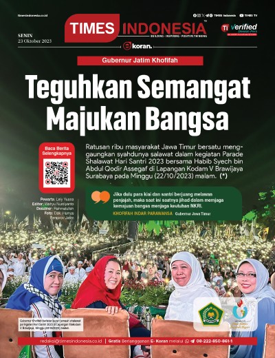 Edisi Senin, 23 Oktober 2023: E-Koran, Bacaan Positif Masyarakat 5.0
