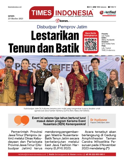 Edisi Senin, 23 Oktober 2023: E-Koran, Bacaan Positif Masyarakat 5.0