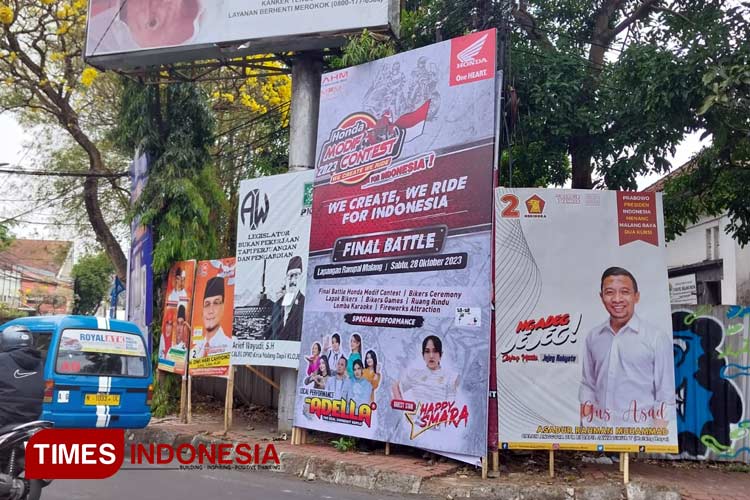 Banyak Baliho Caleg Rusak Pemandangan di Kota Malang, Bawaslu: Bisa Jadi Bumerang