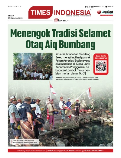 	Edisi Senin 30 Oktober 2023: E-Koran, Bacaan Positif Masyarakat 5.0 