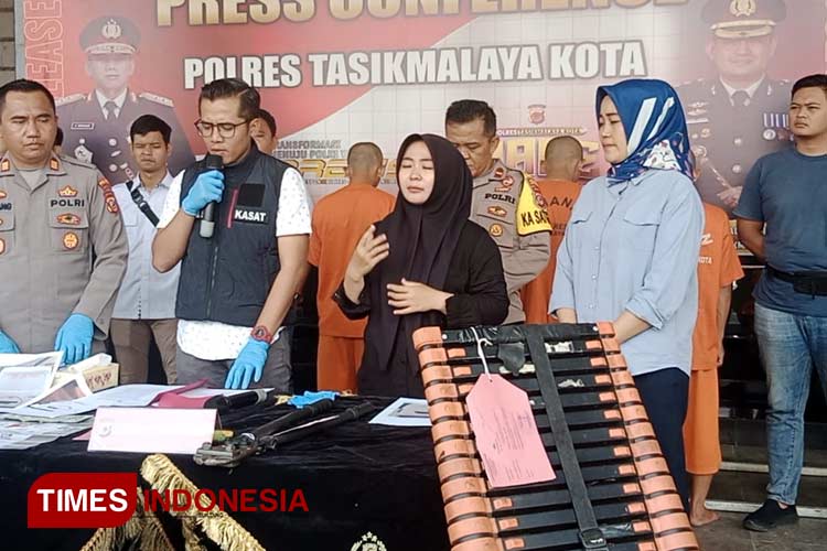 Satreskim Polres Tasikmalaya Kota Ringkus Spesialis Pencuri Kabel Fiber Optik