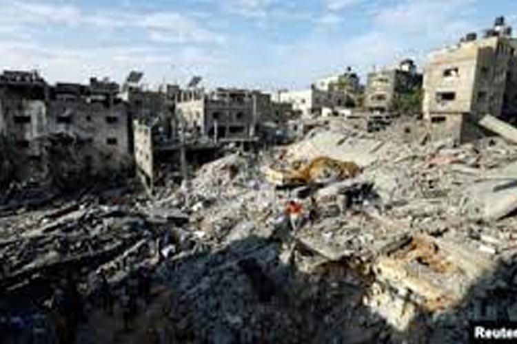 Ilustrasi - Akibat Serangan Israel. (FOTO: reuters)