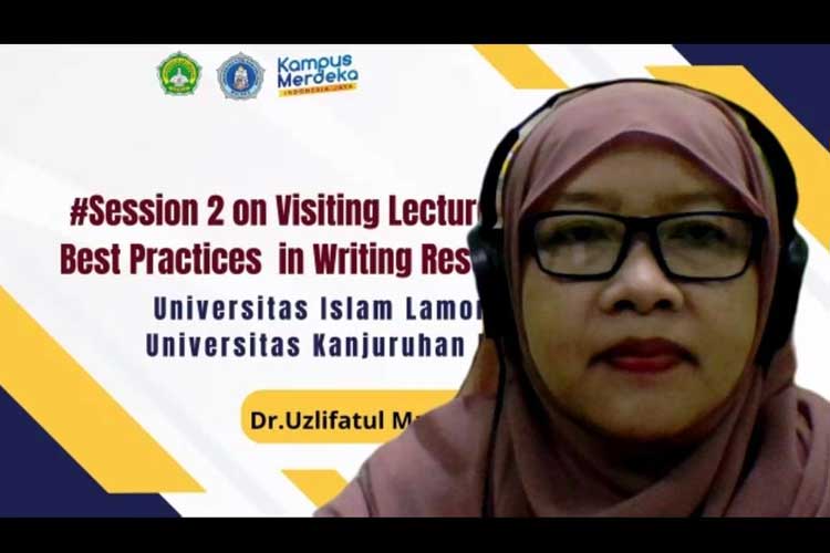 Unisla dan Unikama Kolaborasi Hadirkan Kuliah Tamu Menulis Artikel Ilmiah pada Program Visiting Lecturer