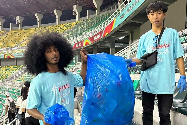 Piala Dunia U-17, Suporter Indonesia Gelorakan Kampanye 'Datang Bersih Pulang Bersih'