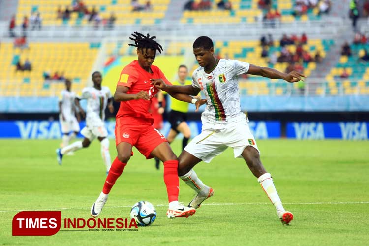 Mali berhasil bekuk Kanada dibabak penyisihan grup B Piala Dunia U-17 dengan skor 5-1 di Stadion Gelora Bung Tomo, Surabaya pada Kamis 16/11/2023. Foto: Tria Adha/TIMES Indonesia.