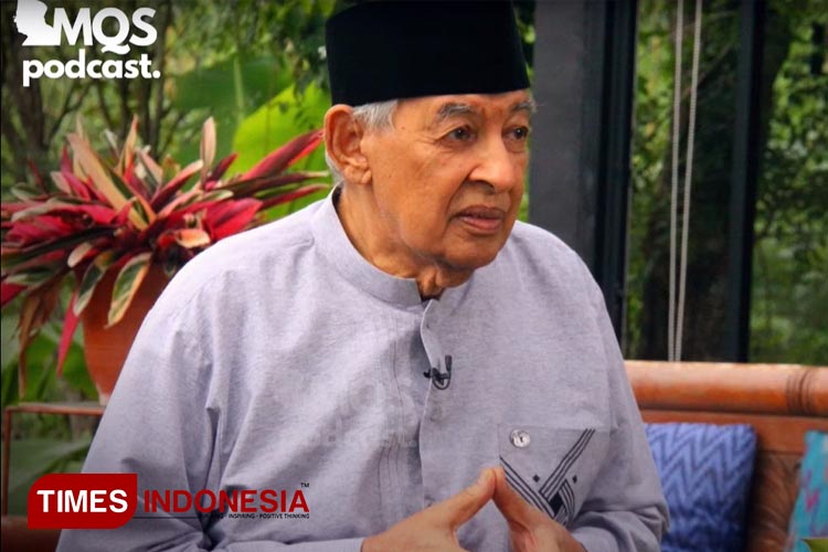 Pendiri Pusat Studi Al-Quran (PSQ) Prof Muhammad Quraish Shihab. (FOTO: dok. TIMES Indonesia)