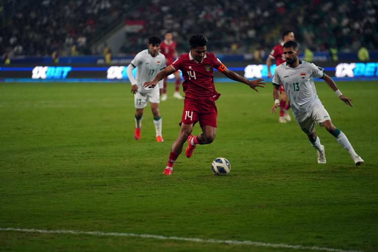 Timnas Indonesia gagal raih poin di Irak usai kalah 1-5 dalam laga kualifikasi Grup F Piala Dunia 2026 putaran dua, Kamis (16/11/2023). (Foto: PSSI)