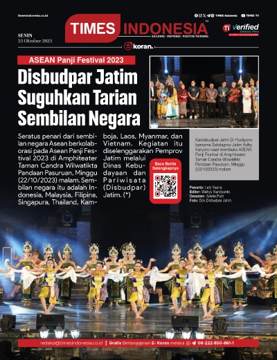 Edisi Senin, 23 Oktober 2023: E-Koran, Bacaan Positif Masyarakat 5.0