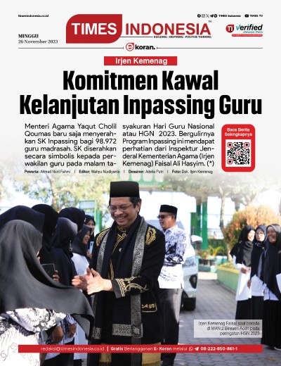	Edisi Minggu, 26 November 2023: E-Koran, Bacaan Positif Masyarakat 5.0
