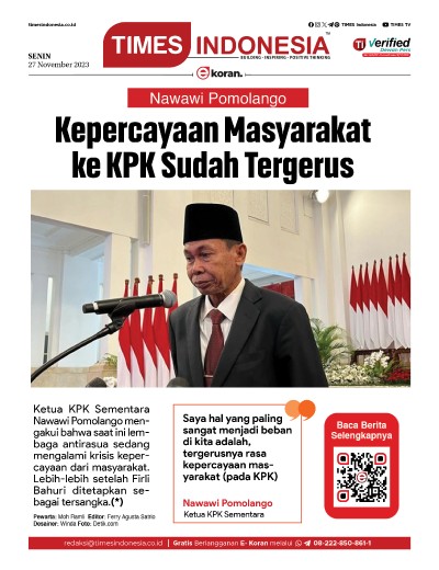 Edisi Senin, 27 November 2023: E-Koran, Bacaan Positif Masyarakat 5.0