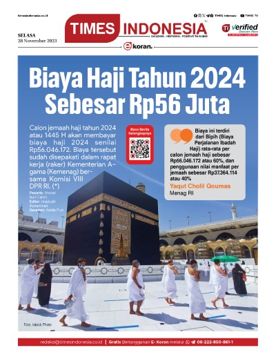 Edisi Selasa, 28 November 2023: E-Koran, Bacaan Positif Masyarakat 5.0