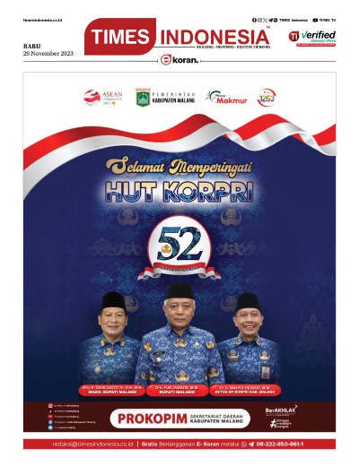 Edisi Rabu, 29 November 2023: E-Koran, Bacaan Positif Masyarakat 5.0