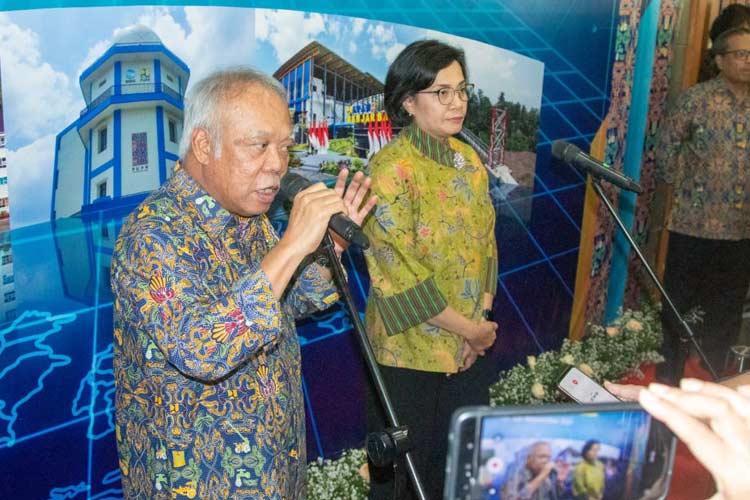Menteri PUPR RI Basuki Hadimuljono saat menghadiri acara serah terima BMN Kementerian PUPR RI Tahun 2023, Rabu (29/11/2023) di Auditorium Kementerian PUPR RI. (FOTO: Biro Komunikasi Publik Kementerian PUPR RI)