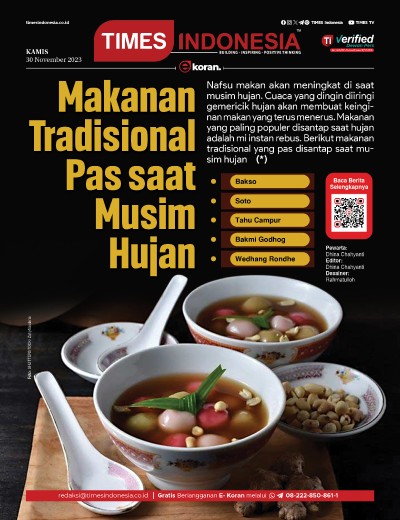 Edisi Kamis 30 November 2023: E-Koran, Bacaan Positif Masyarakat 5.0 
