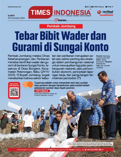 Edisi Kamis 30 November 2023: E-Koran, Bacaan Positif Masyarakat 5.0 