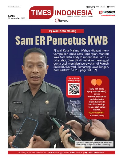 Edisi Kamis 30 November 2023: E-Koran, Bacaan Positif Masyarakat 5.0 